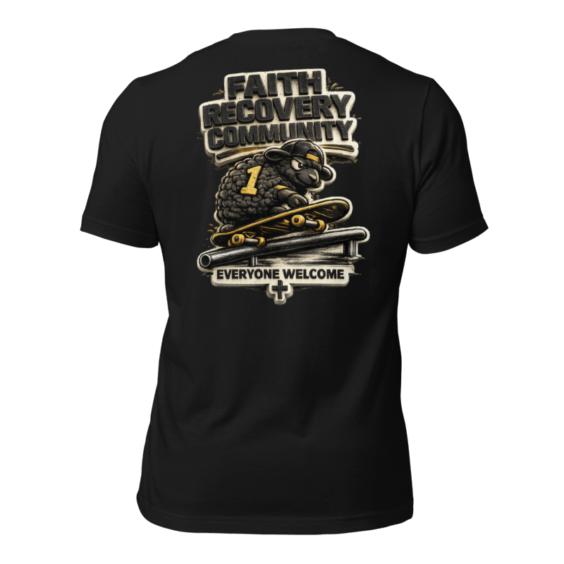 "THE BLACK SHEEP" FAITH. RECOVERY. COMMUNITY. — Tee