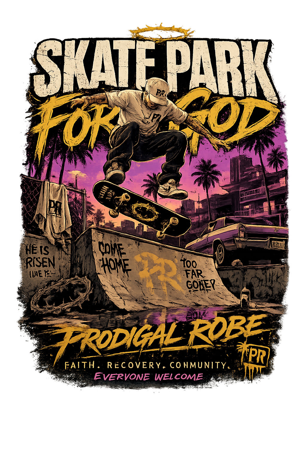 SKATE PARK FOR GOD- TEE SHIRT