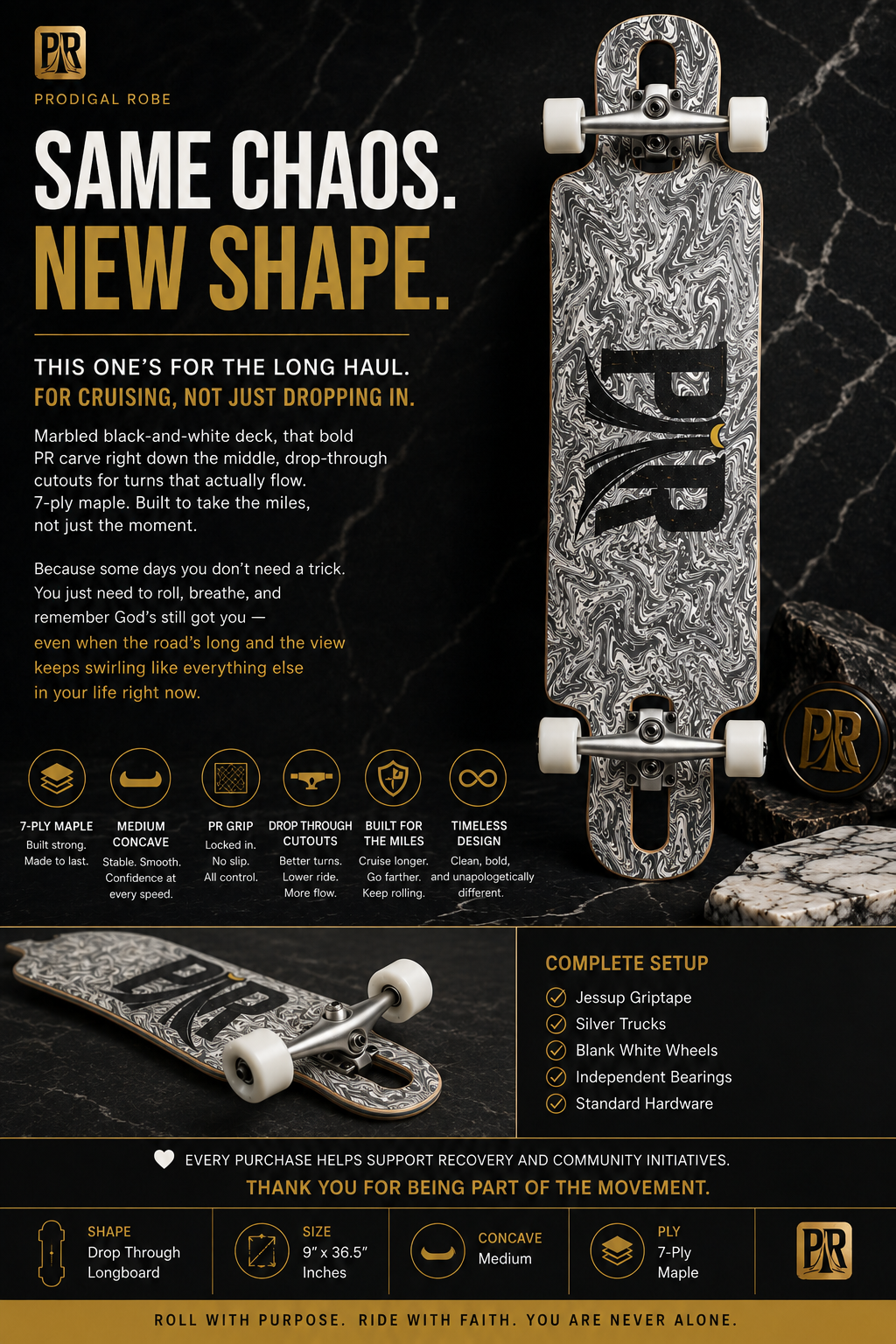 THE MARBLE ROBE LONGBOARD