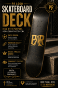 PR LOGO — Skateboard Deck